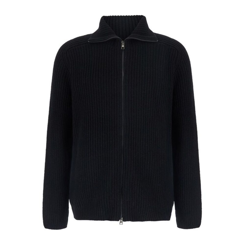 Tagliatore Men Full Zip Hoodie In Black
